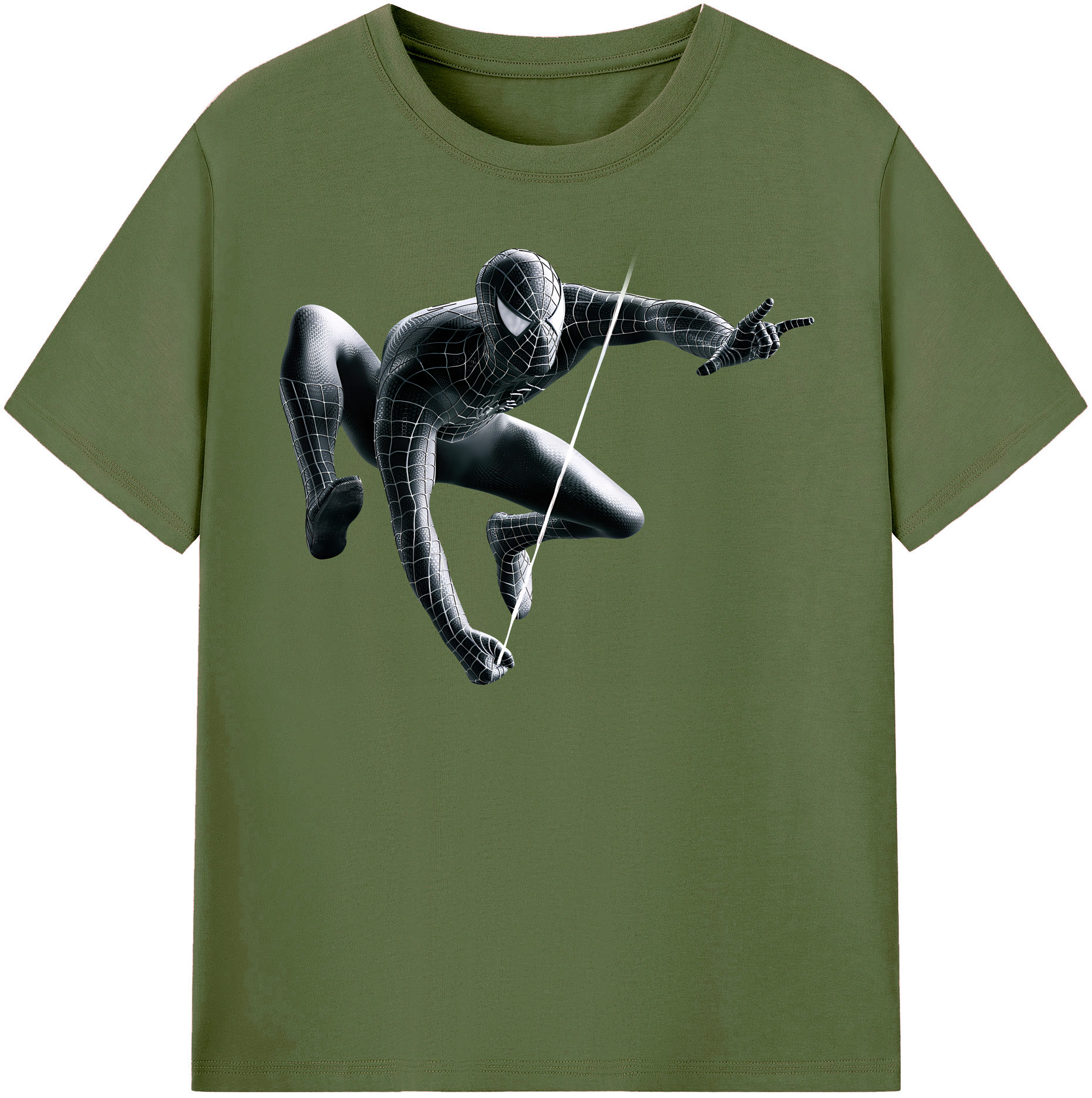 （画像用） Spider Man スパイダーマン 綿100％半袖Tシャツ（フロントプリント）